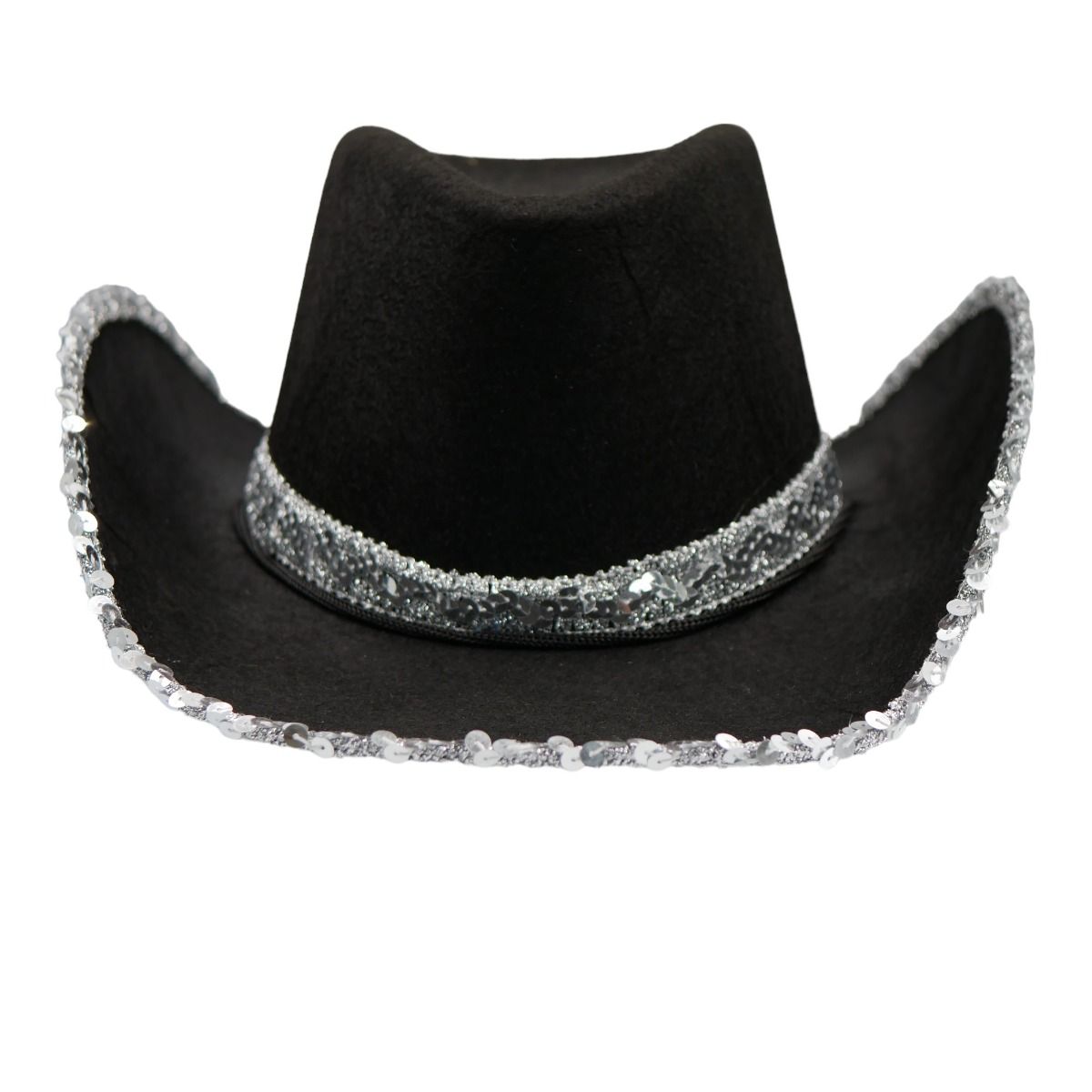 Cowboy Hat Sequin Black