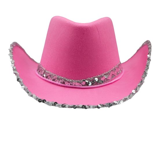 Cowboy Hat Sequin Pink