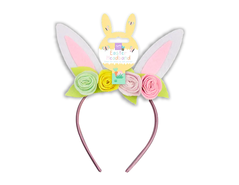 Bunny Ears Flower Headband