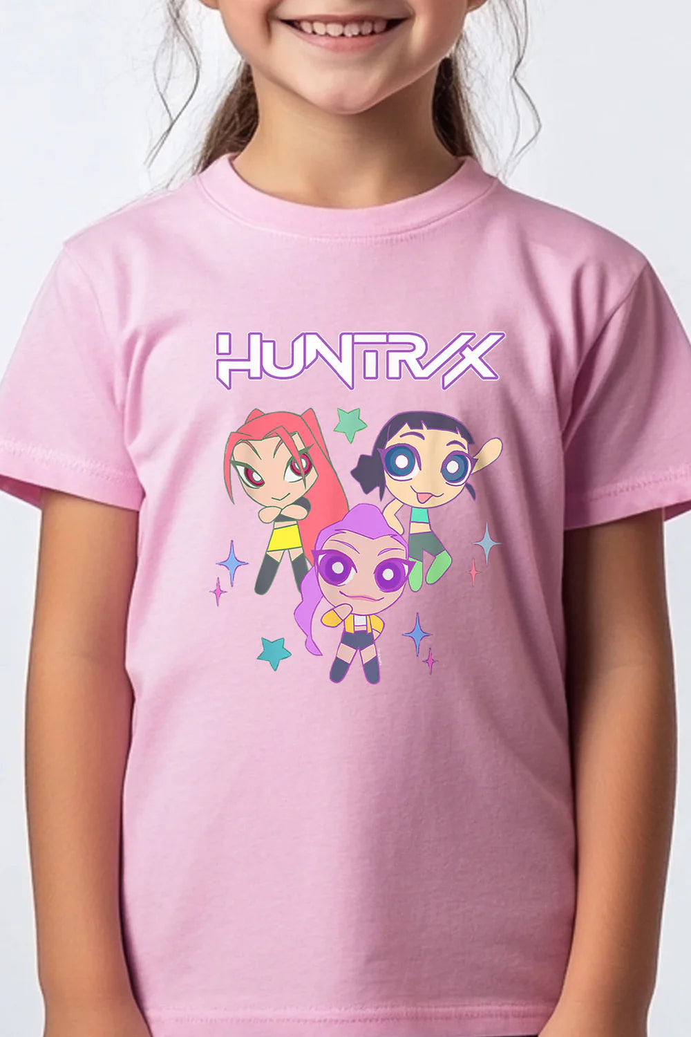 Huntrix Anime Printed T-Shirt - Pink