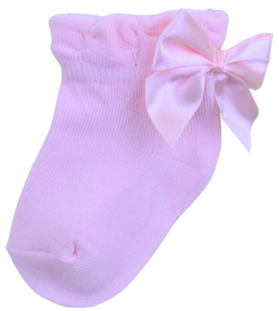 Pink Ribbon Ankle Socks