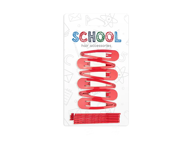 Girls Red Hair Clips