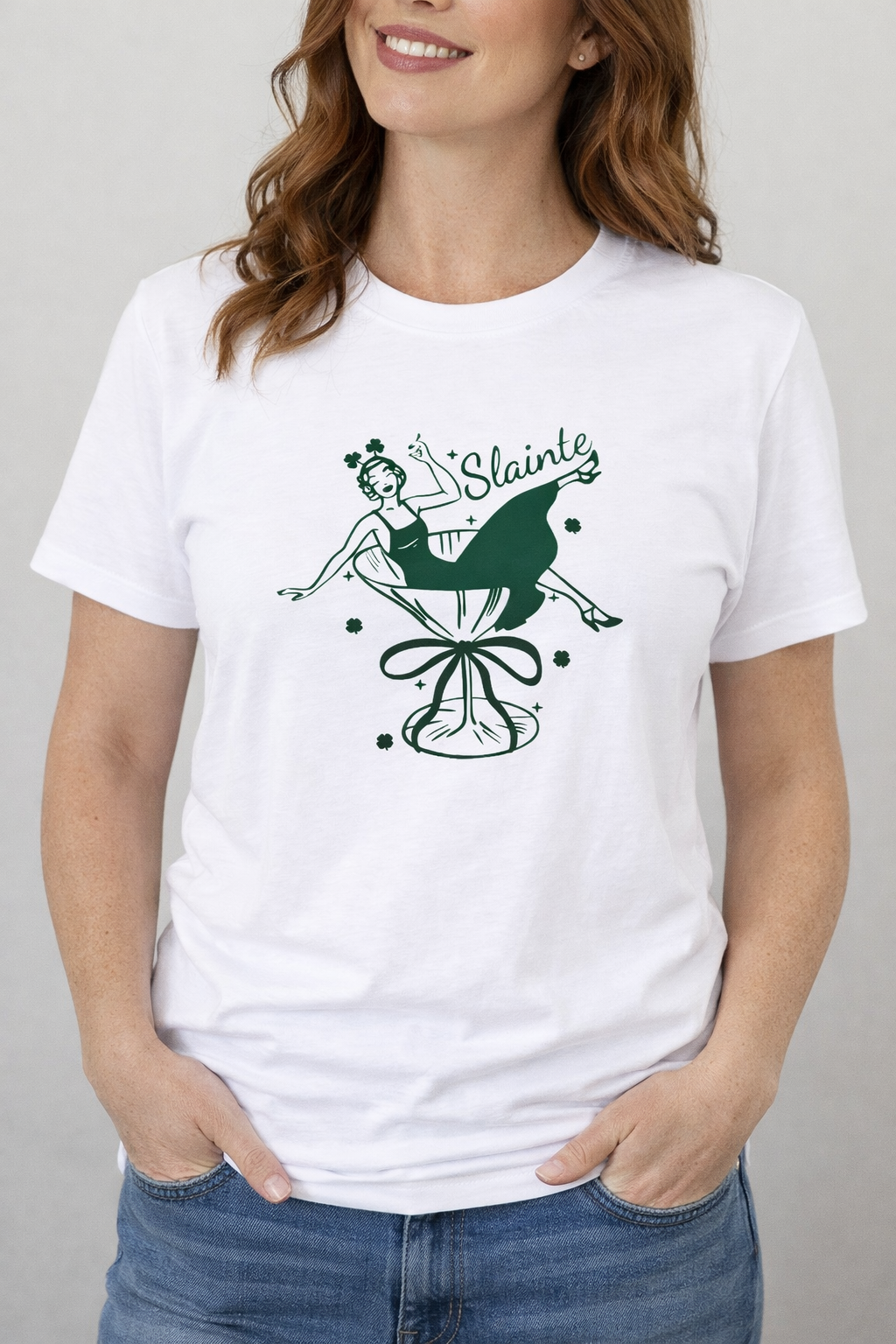 Slainte Womens White T-Shirt