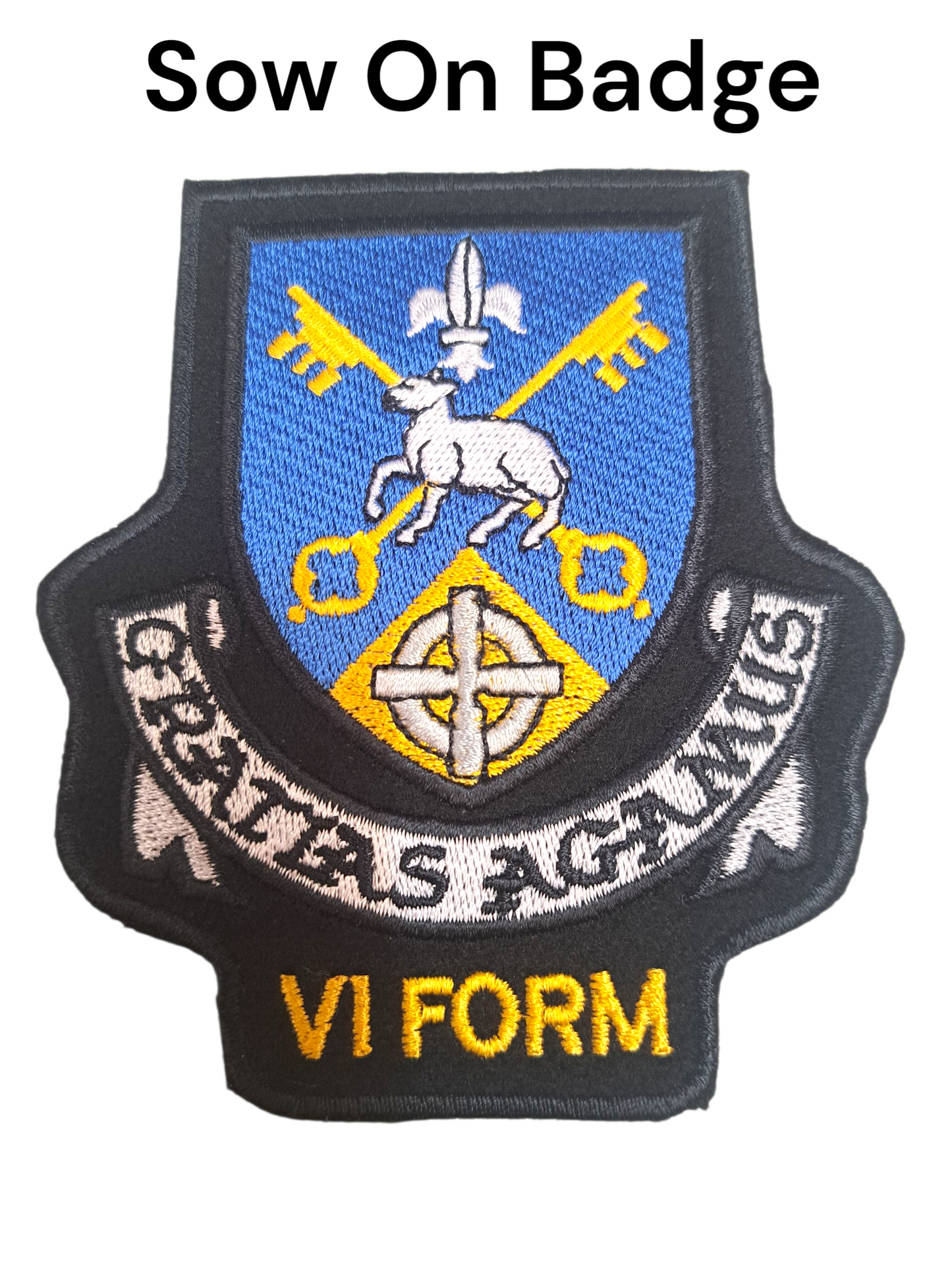 Our Lady and St Patrick's, Knock 6th Form sew on badge
