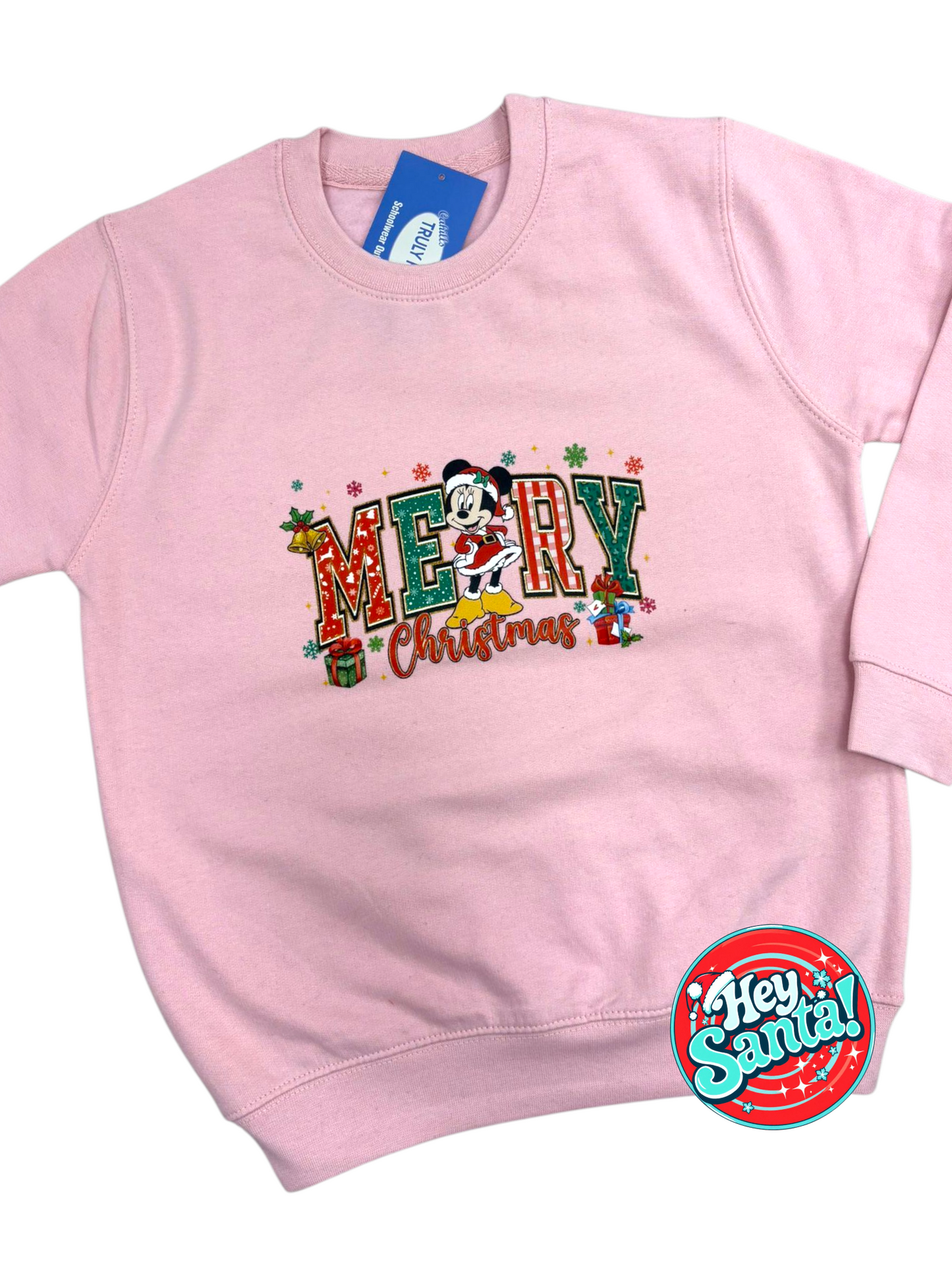 Christmas Jumper Mini Mouse Pink