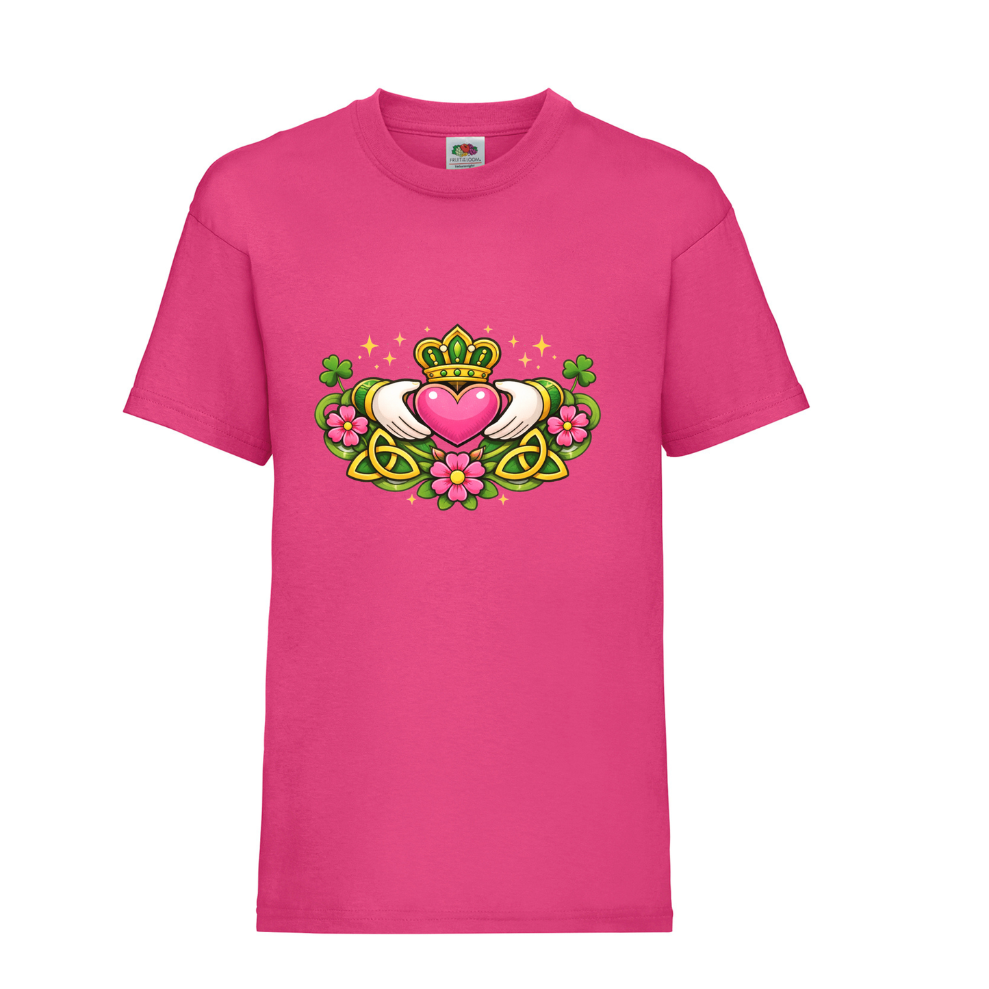 Claddagh Heart EXCLISIVE Design Pink T-Shirt