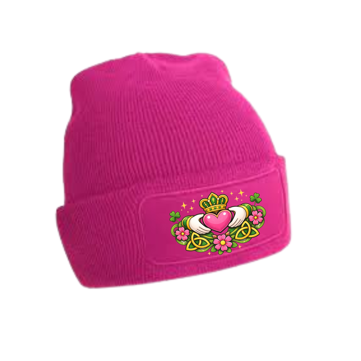 Claddagh Pink Beanie (EXCLUSICE DESIGN)