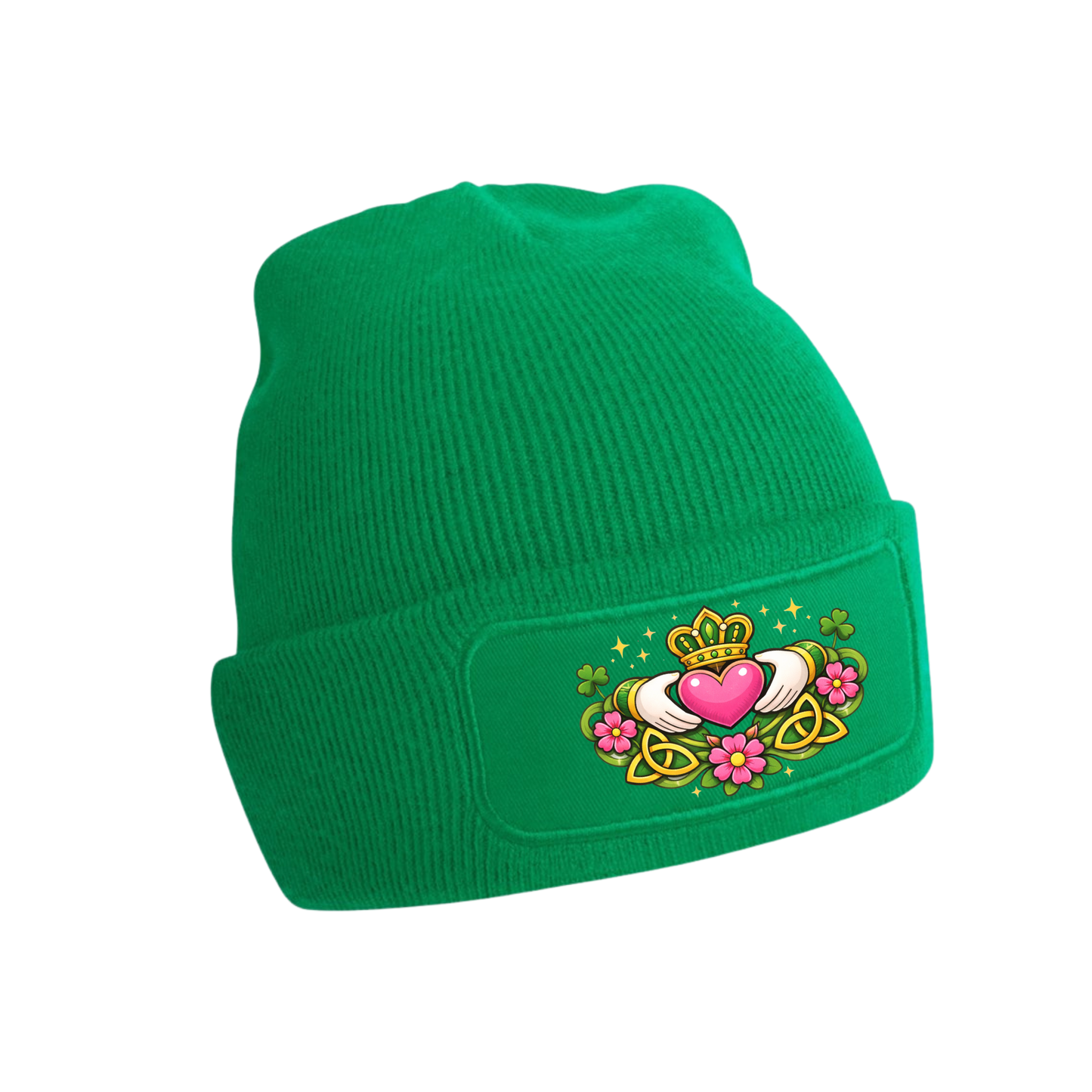 Claddagh Green Beanie (EXCLUSICE DESIGN)