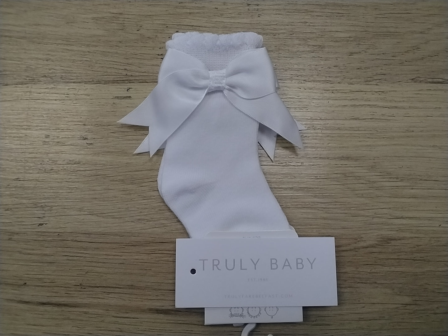 NT White Sock with Bow