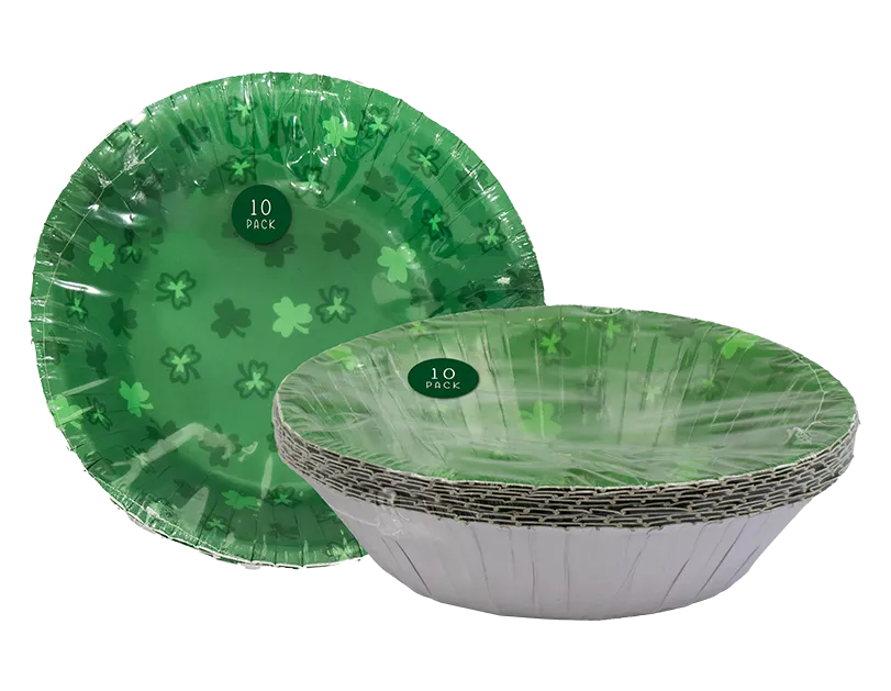St Patrick's Day Paper Bowls (10pk)