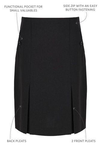 Trutex grey 4 pleat skirt