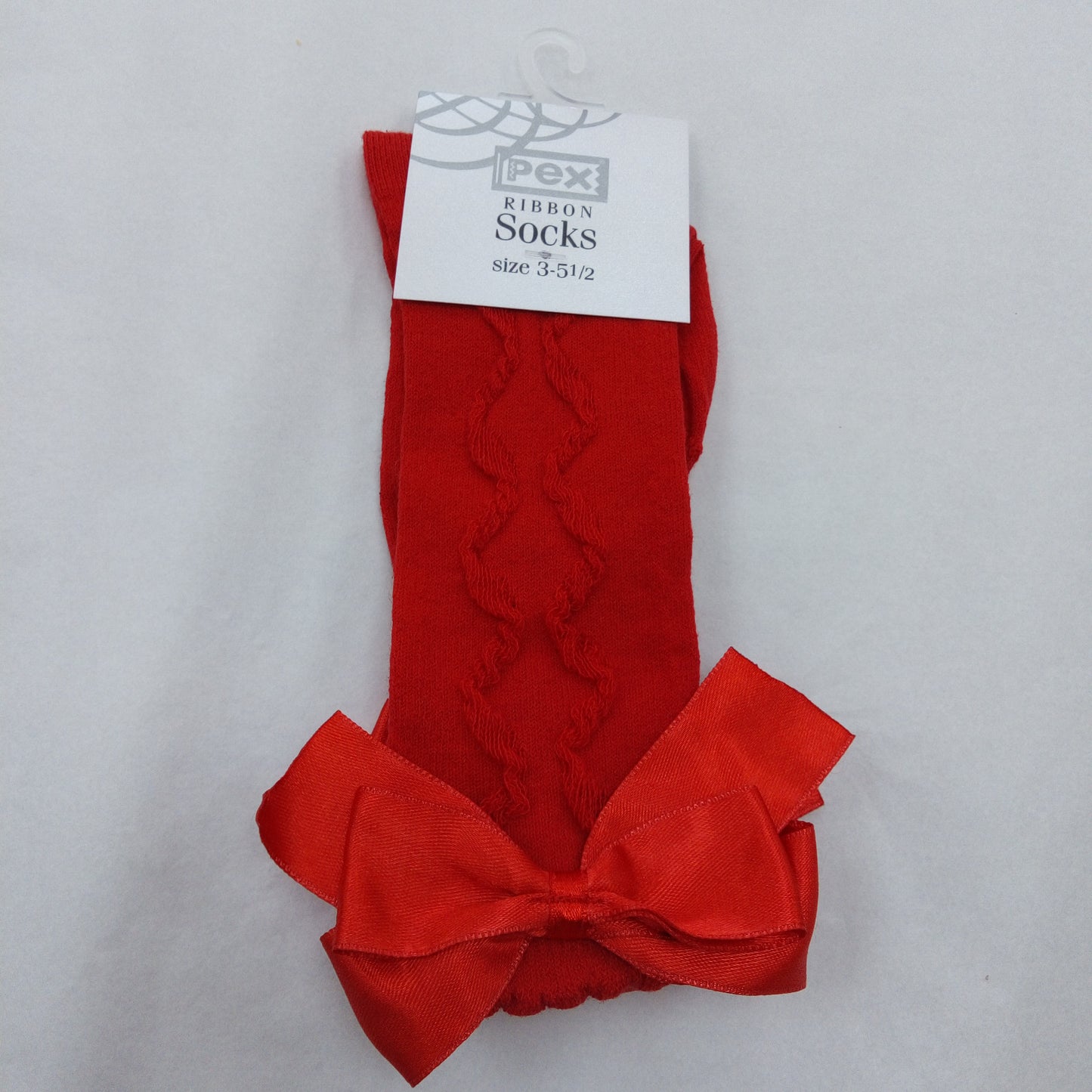 Pex red Grazia knee sock