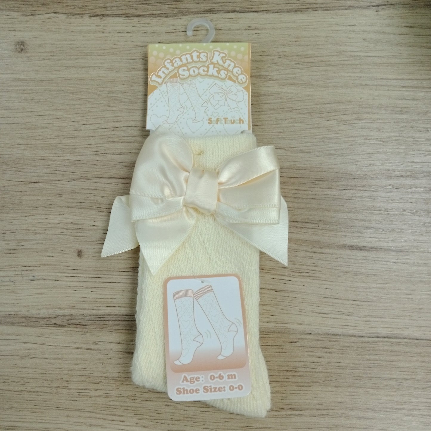 Lemon Bow Infant Knee Sock
