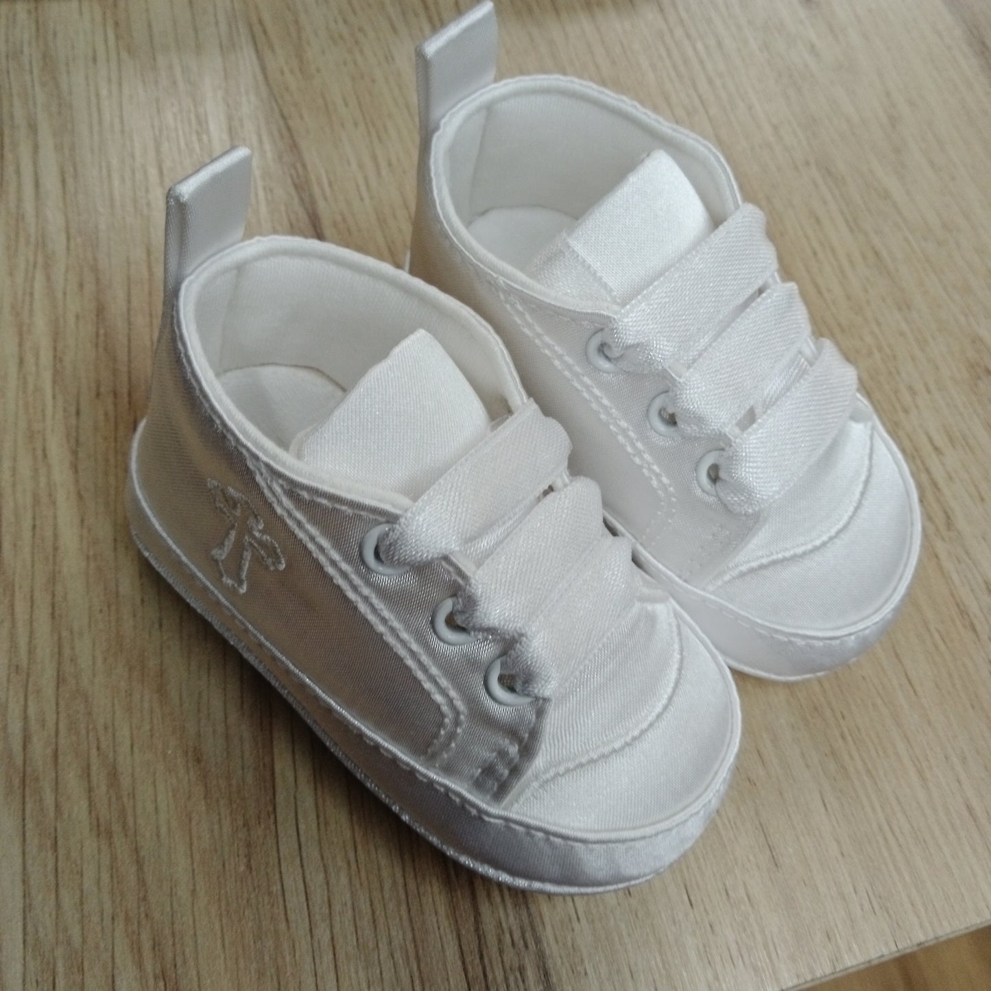 Sh-419 Boys Soft Christening Shoe White