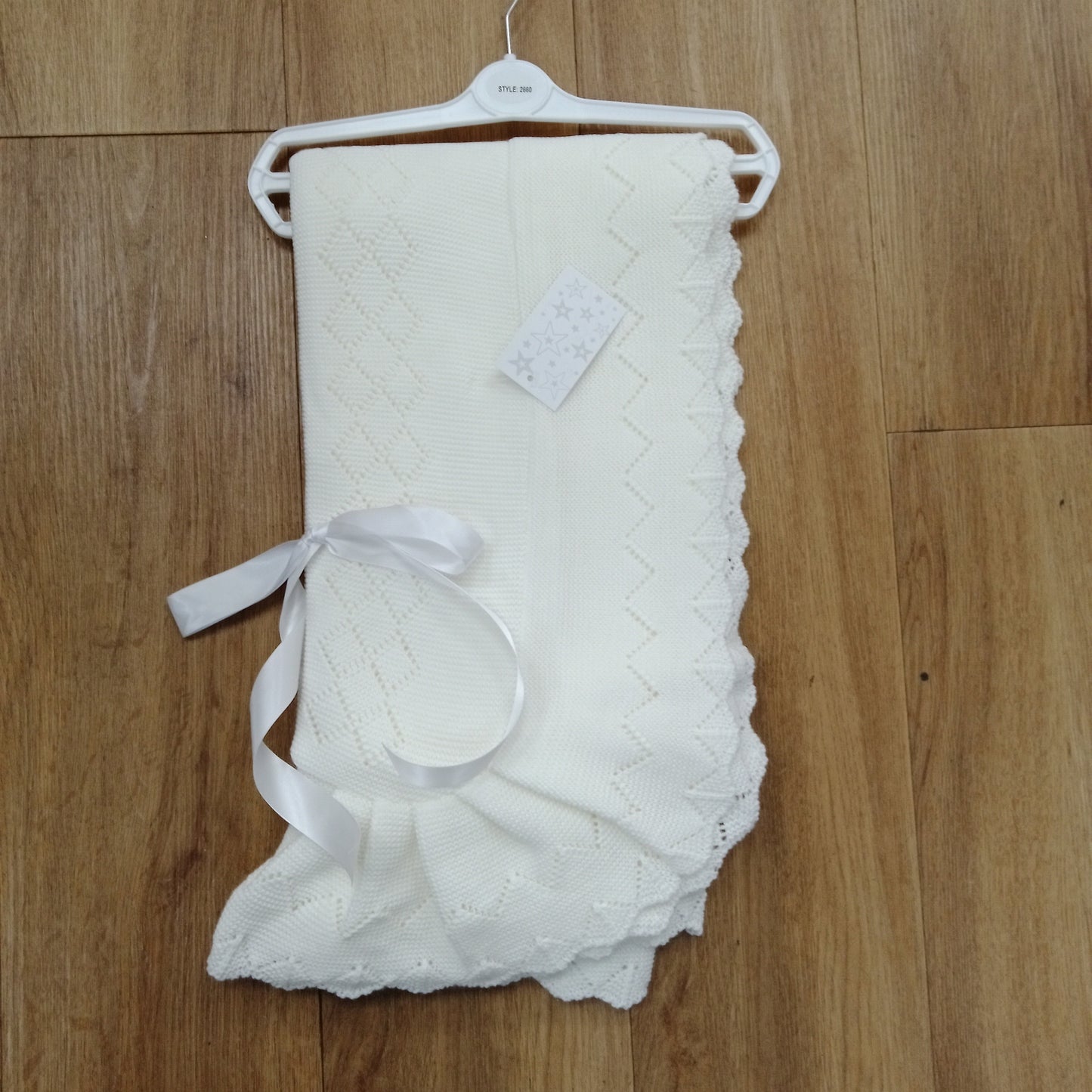 White Lace Shawl with Bow