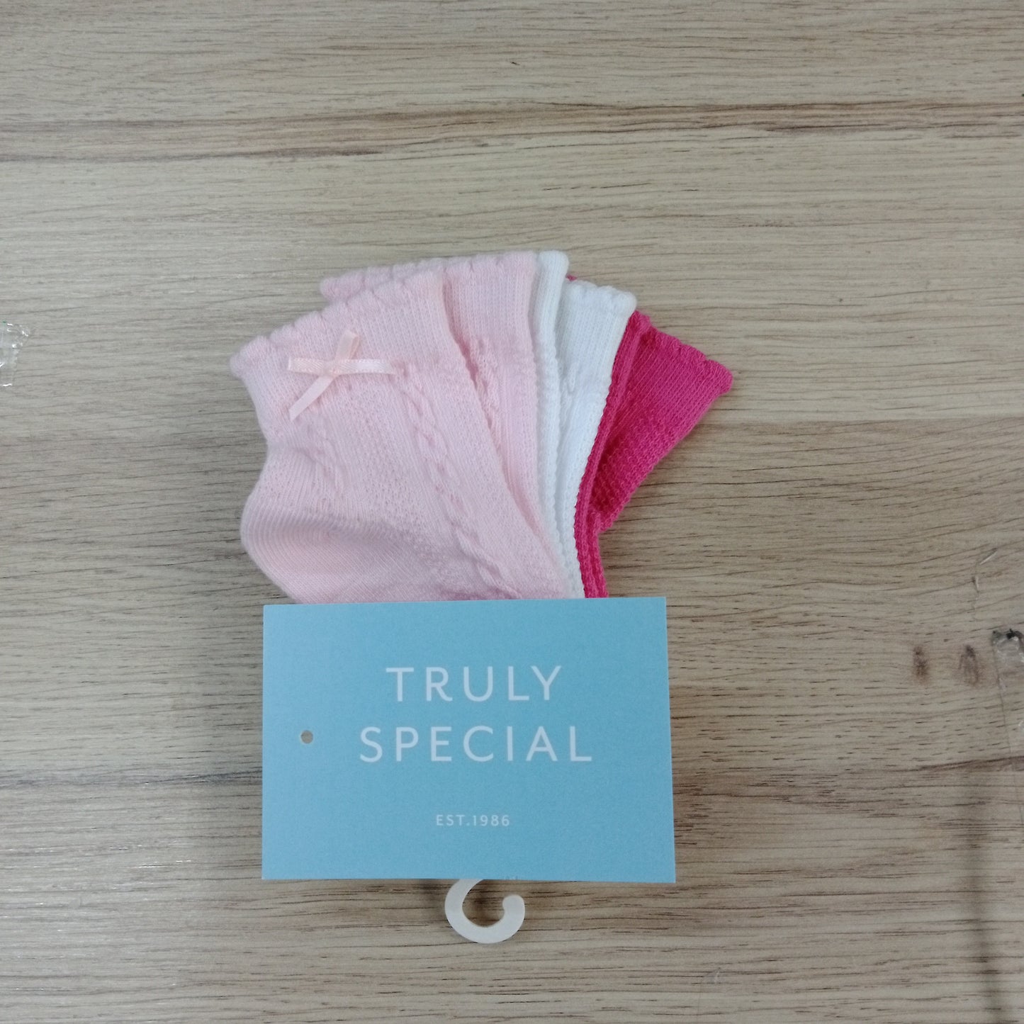 Mixed Pink 3pk Socks