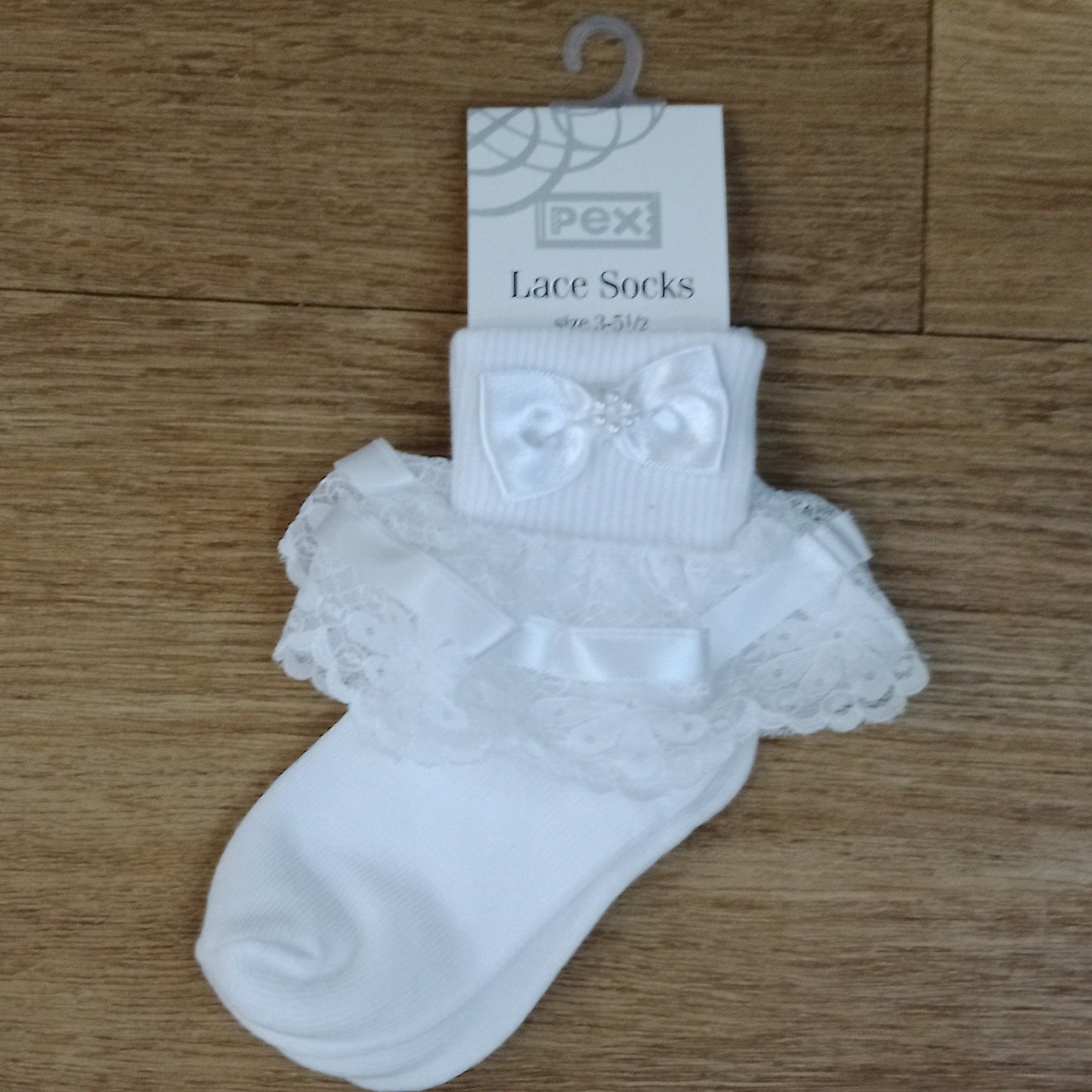 Pex white Mimi ankle sock