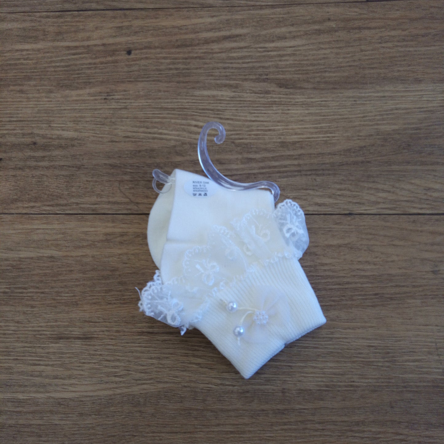 River oak ivory pearl sock