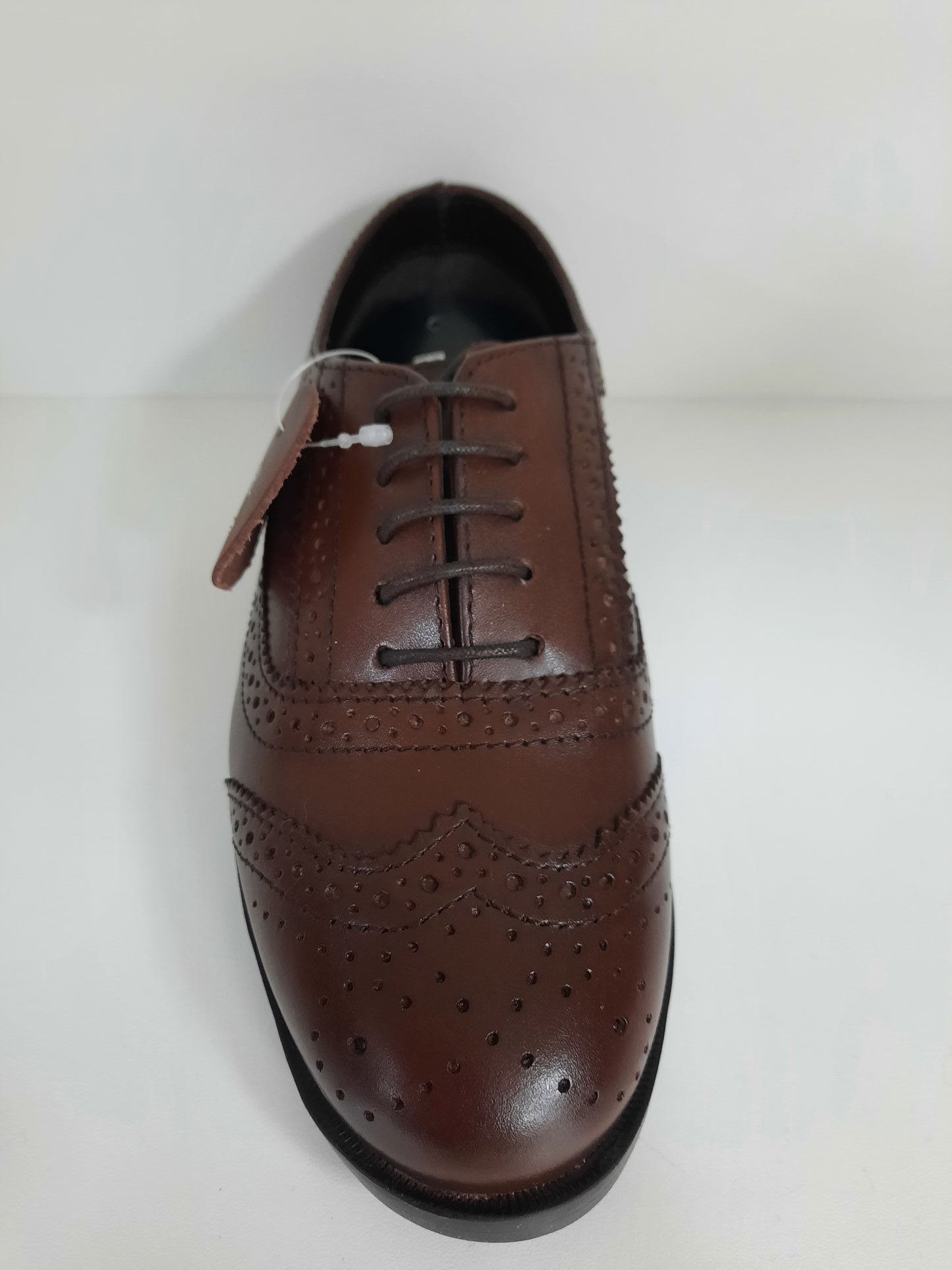 Girls brown broge shoe