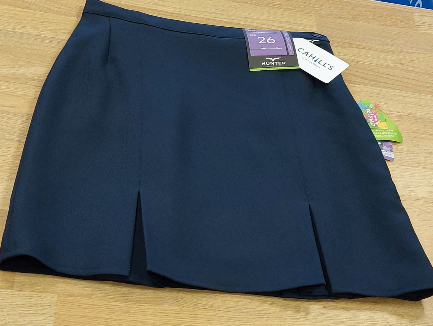 Navy 4 Pleat Skirt H