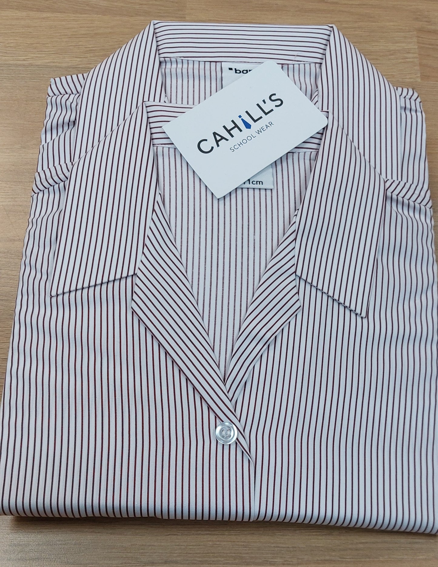 Wine striped Short Sleeve Open necks 2pk