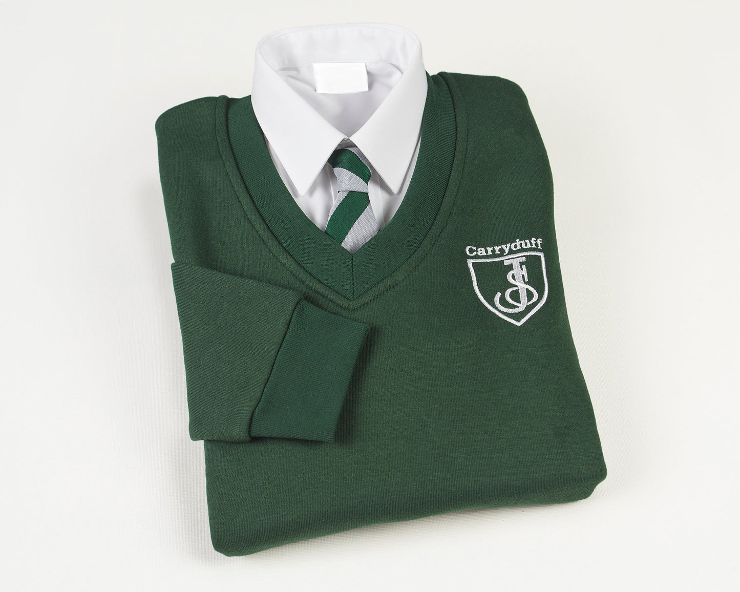 Carryduff V NECK sweatshirt BANNER