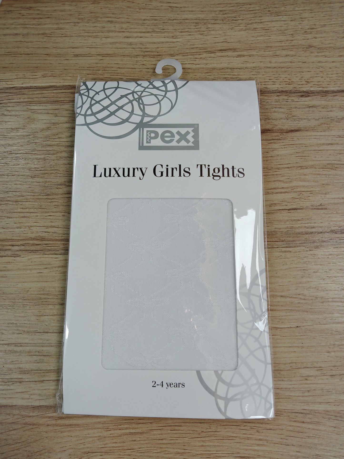 Girls Luxury Tights Agatha White