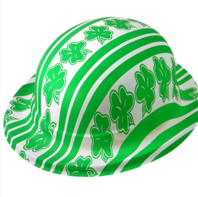 Bowler hat Plastic Shamrock
