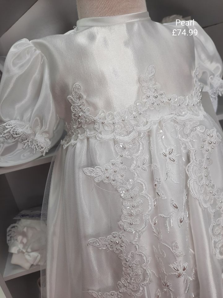 Full embellished Spanish lace and pearl dress