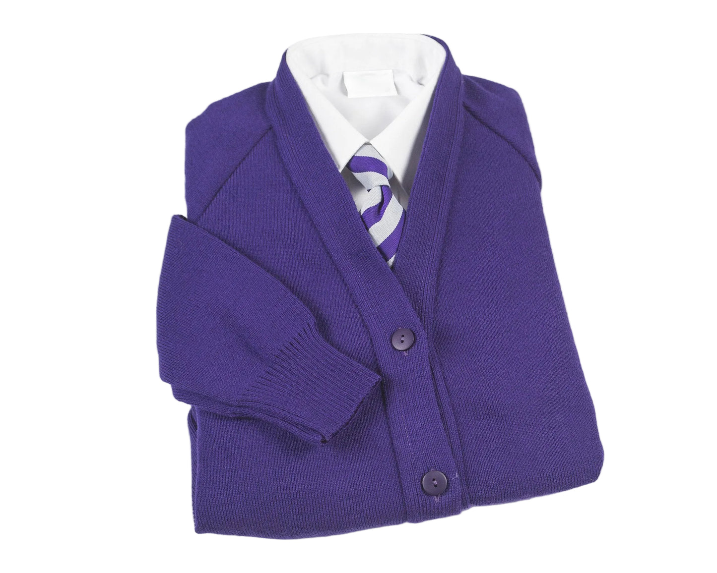 Plain PURPLE CARDIGAN (St Clare's)