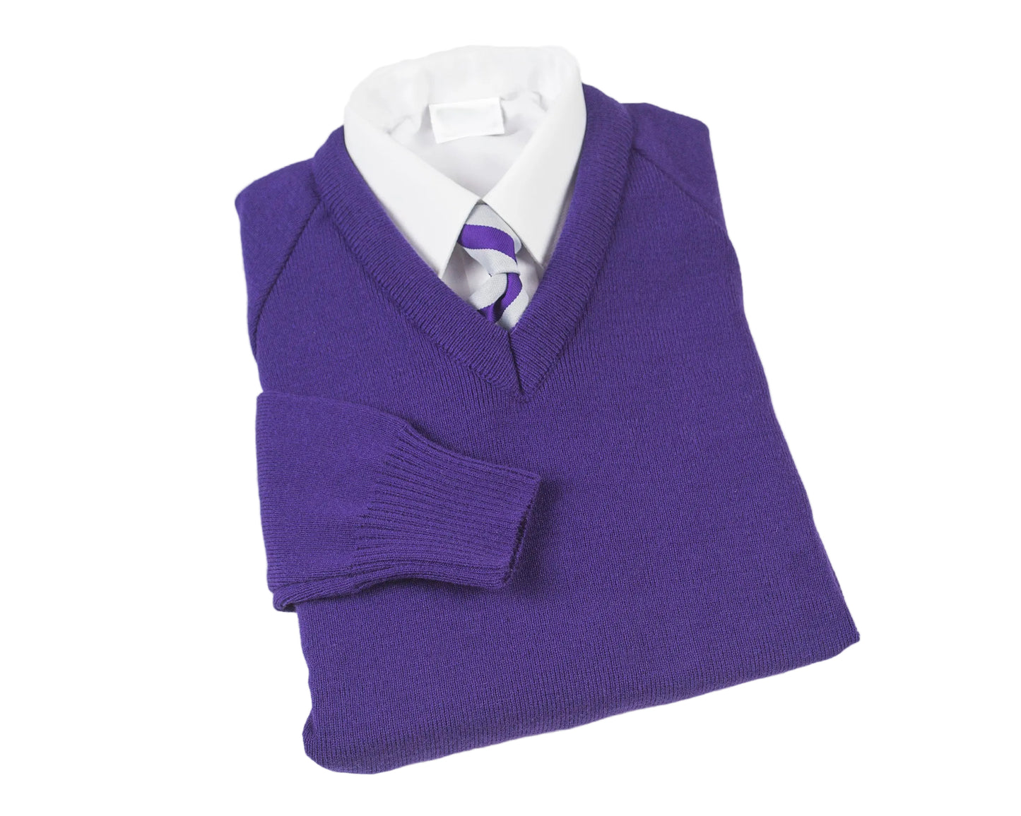 Hunter Plain Purple V neck (St Clare's)