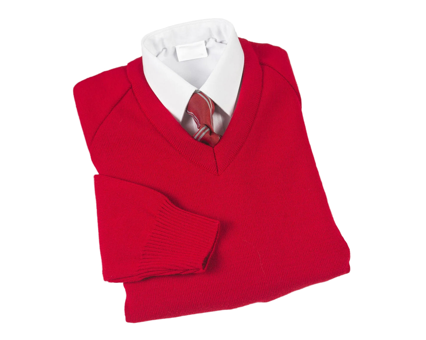 Plain RED V Neck (St Kevin's)