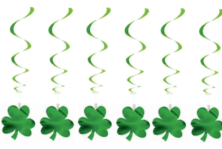 Irish Hanging Spiral Shamrock