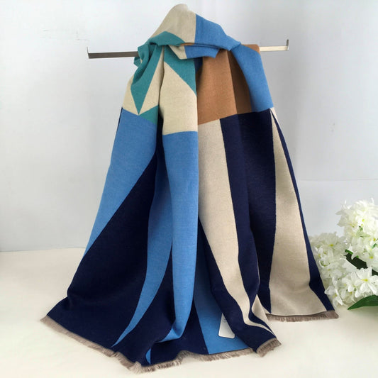 Ladies Blue/Black Scarf