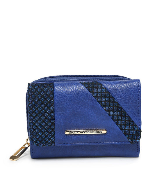 Small Blue Ladies Moda Purse