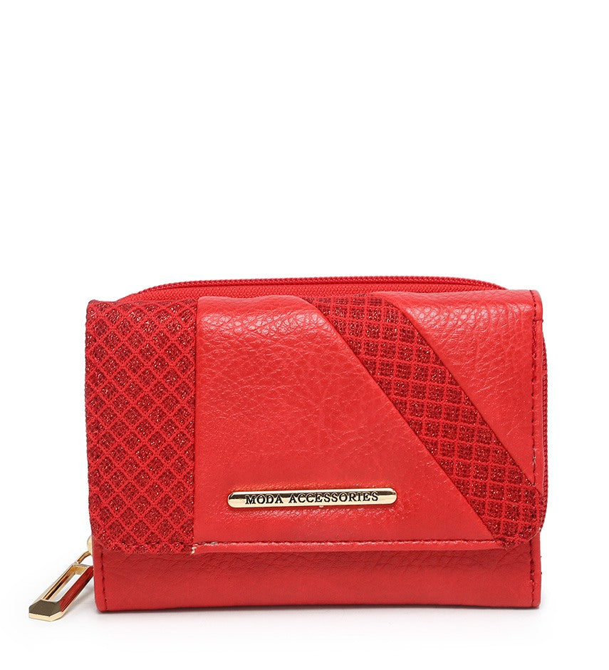 Small Red Ladies Moda Purse