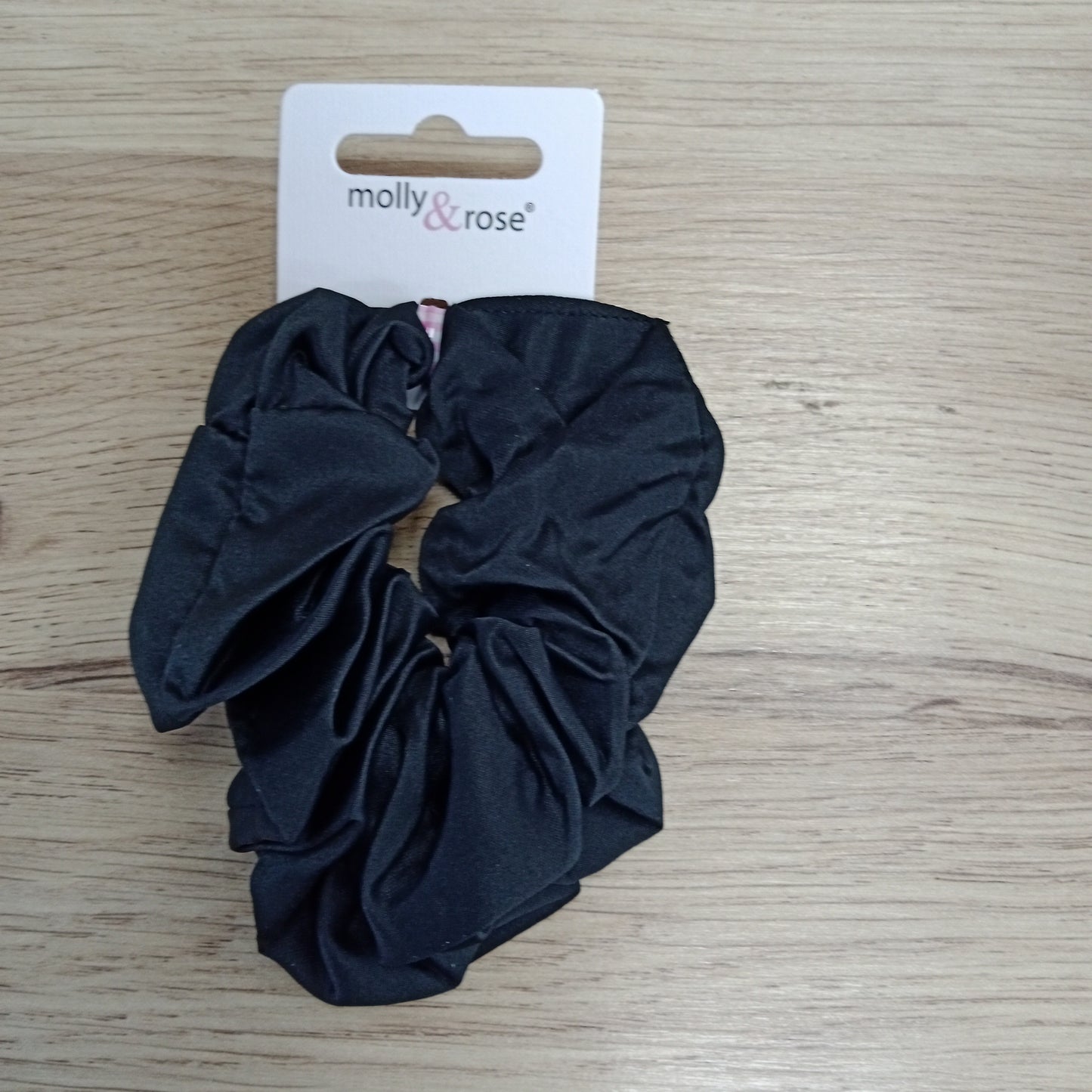 Black satin scrunchie