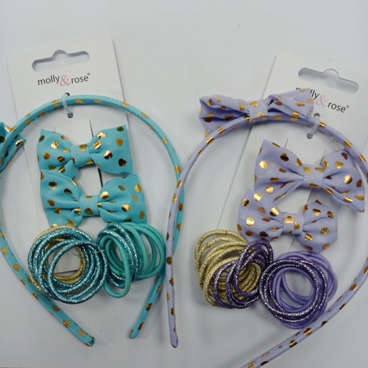 Aliceband Clips And Small Elastic Set