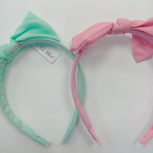 Aliceband With Fabric Bow