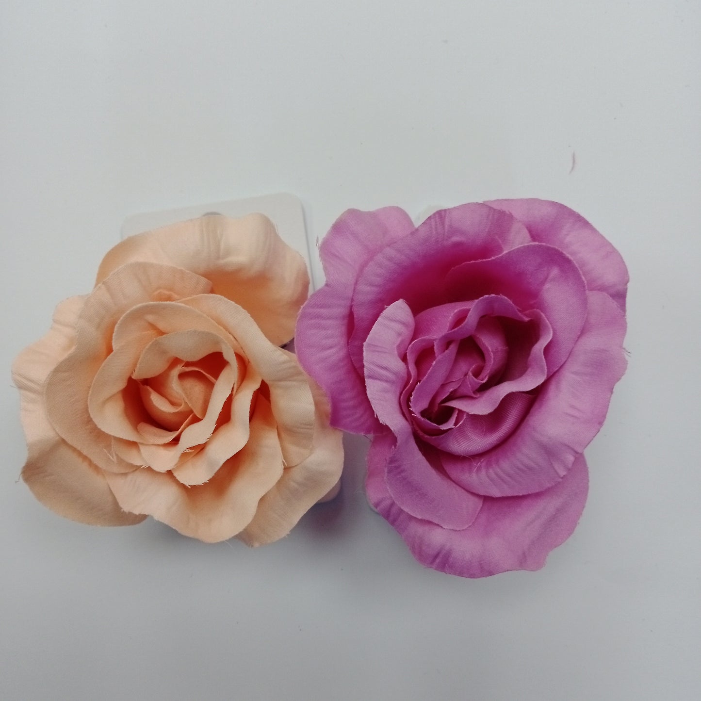 Fabric Rose On A Forked Clip