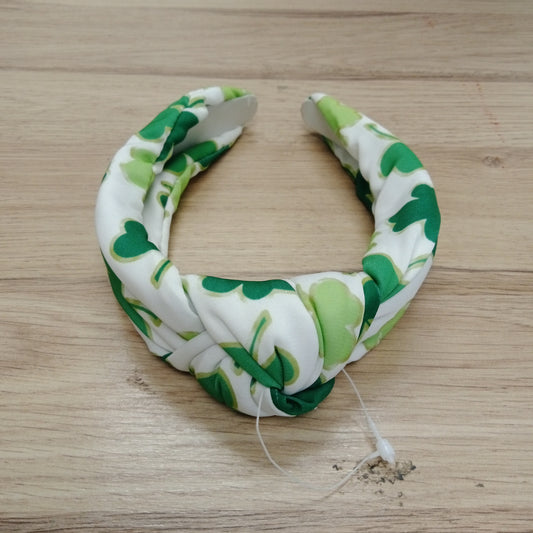 Shamrock hairband white