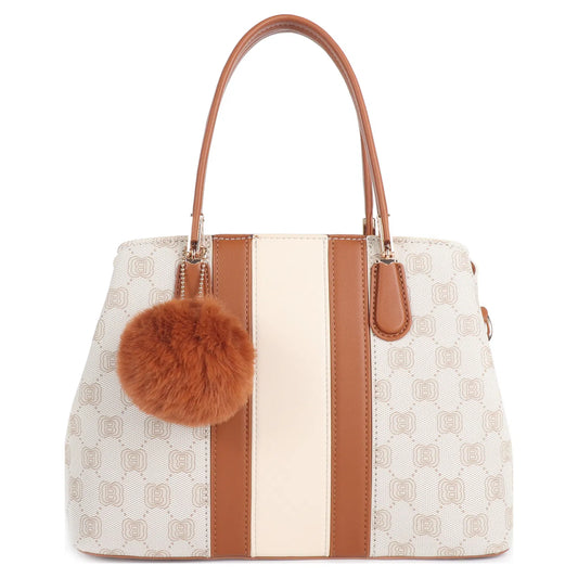 Logo Printed Tote Bag 2128 Beige