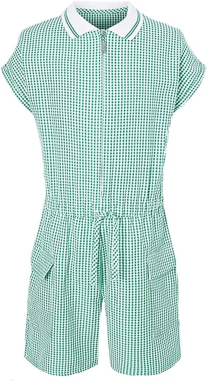 Summer gingham jumpsuit