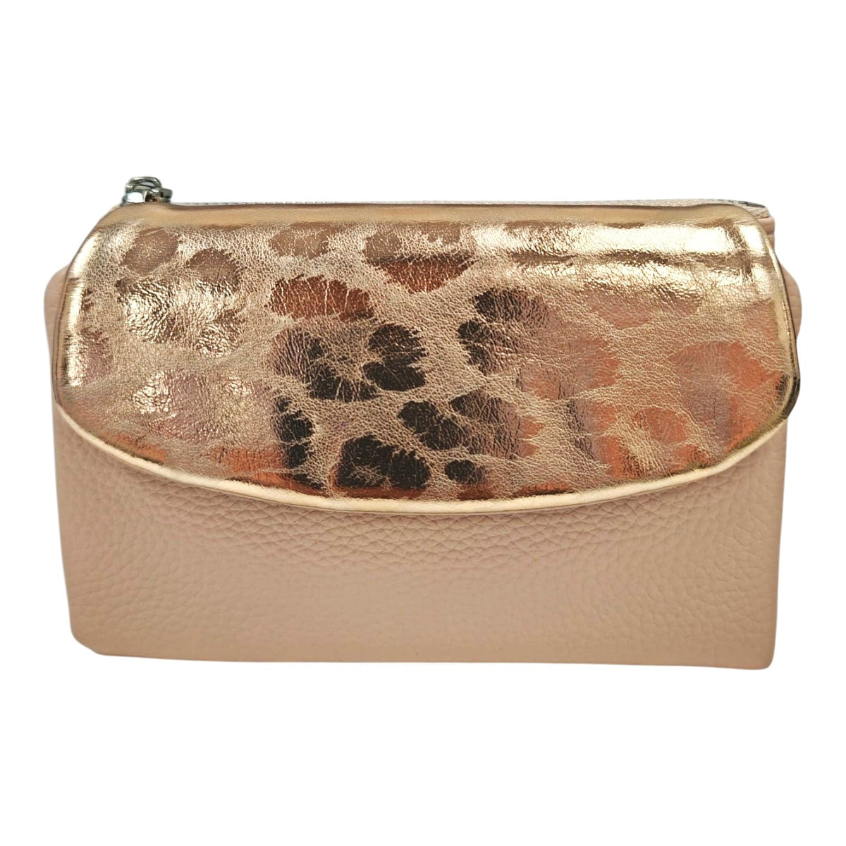 Soft PU Elegant metallic Leopard Print Apricot
Purse with Gift Box