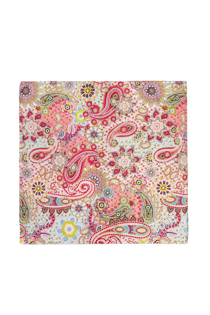 Pink Psychedelic Silk Square Scarf