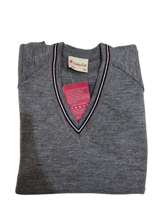 Aquinas GREY V neck (Charles Kirk)