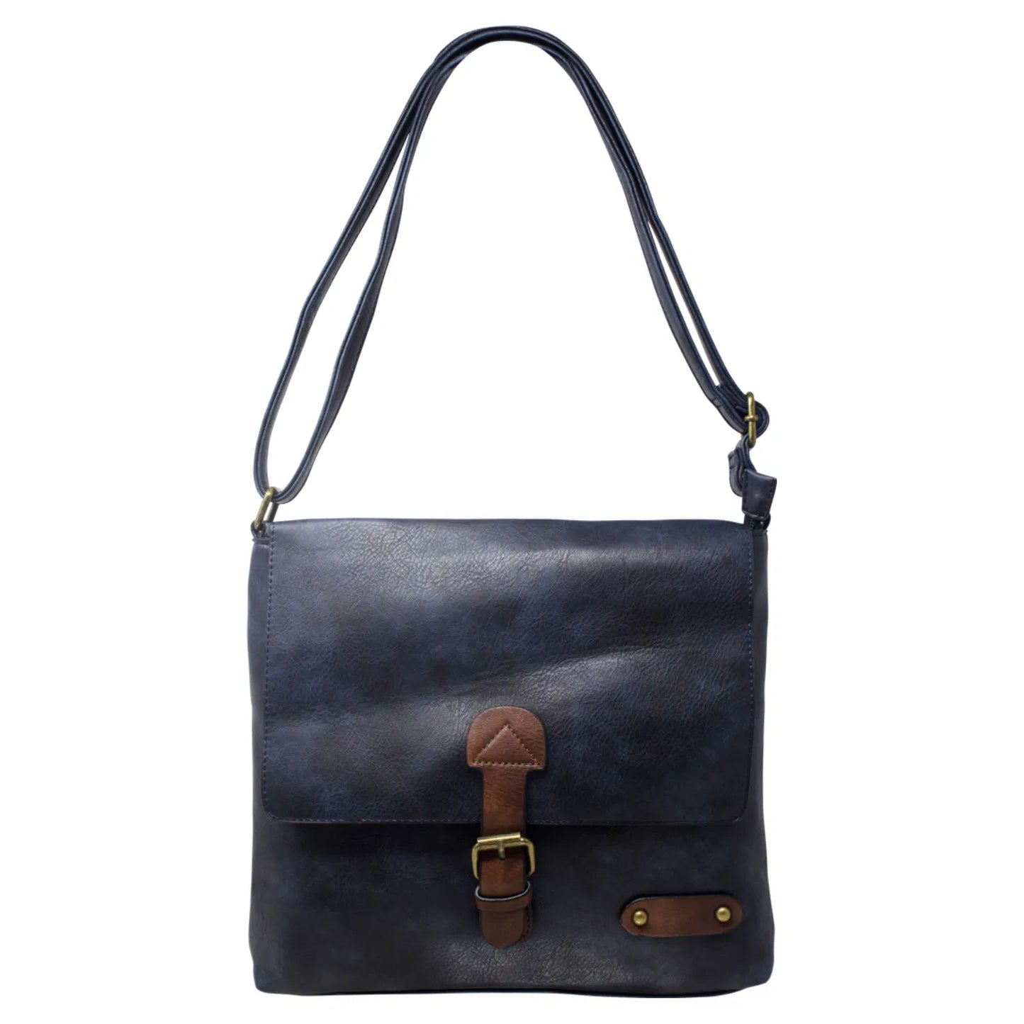 Unisex Flap Crossbody Bag 9009 Blue