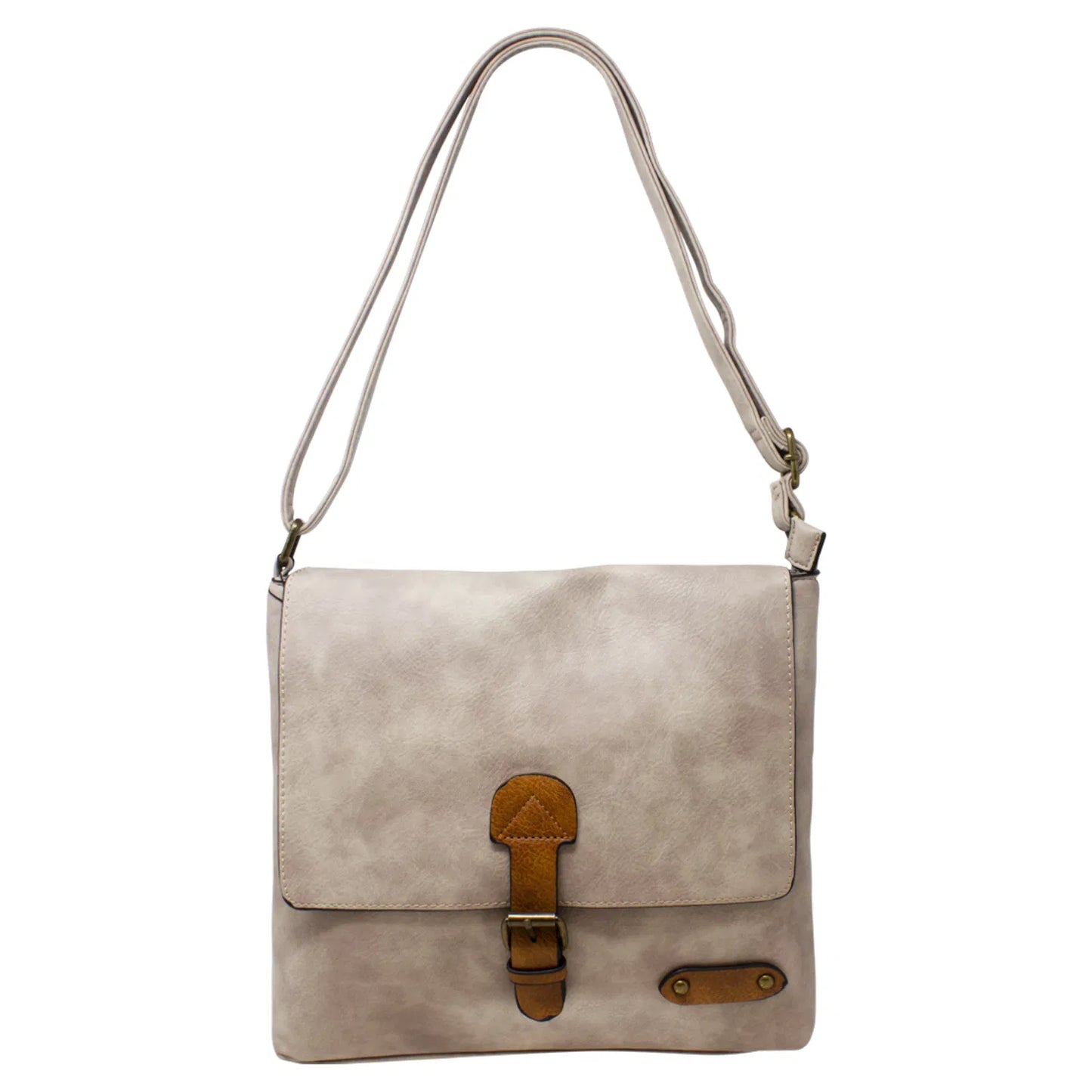 Unisex Flap Crossbody Bag 9009 Mud