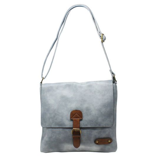 Unisex Flap Crossbody Bag 9009 Sky Blue