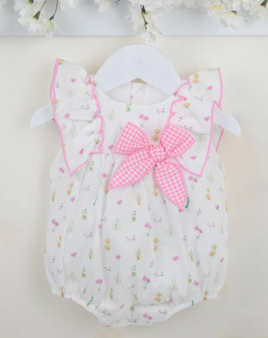 June Romper in Pink